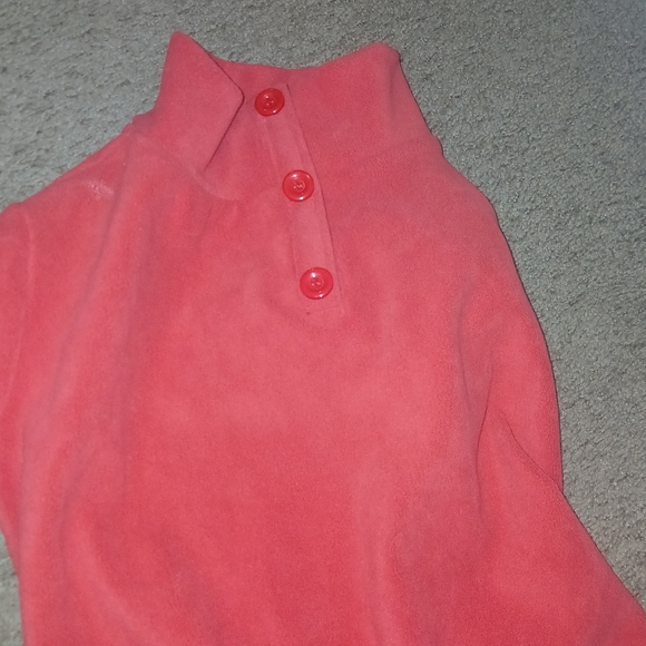 Red Cycollo Buttoned Top - Picture 3 of 5